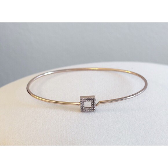 14K Rose Gold Diamond Station Bracelet - Picture 2 of 7